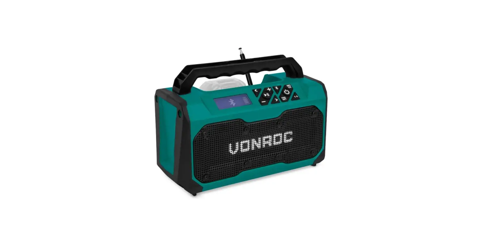 Vonroc Jr501dc Jobsite Radio Instruction Manual