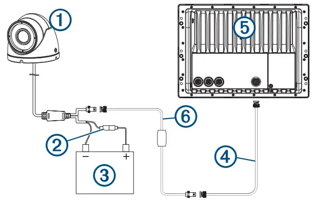 GARMIN GC 12 Marine Camera - Installation Diagram