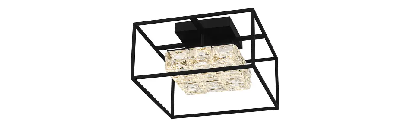 Quoizel Pcdz1716mbk Dazzle Led 16 Inch Matte Black Semi-flush Installation Guide