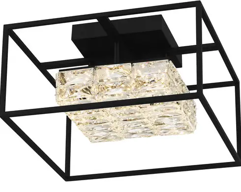 Quoizel-PCDZ1716MBK-Dazzle-LED-16-Inch-Matte-Black-Semi-Flush-product