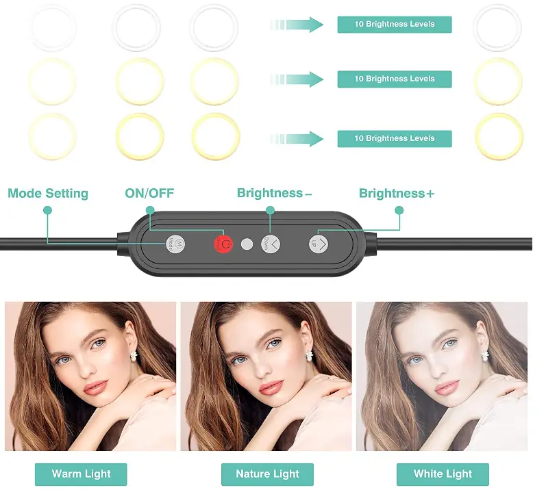 Erligpowht-ZBDTZ-10C-01-Selfie-Ring-Light-with-Tripod-fig-2