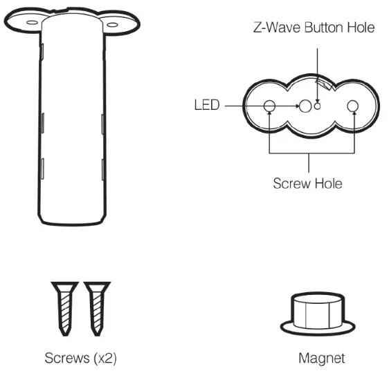AEOTEC 1220000016569 Recessed Door Sensor - Figure 1
