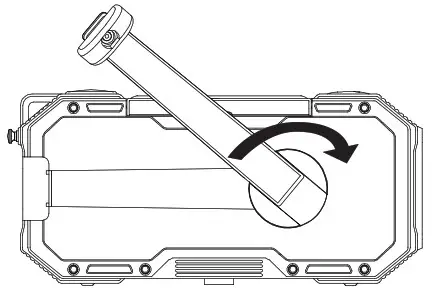 Jiayin Nuoxin DF 587 Emergency Radio - The use of hand-cranked power charging 1