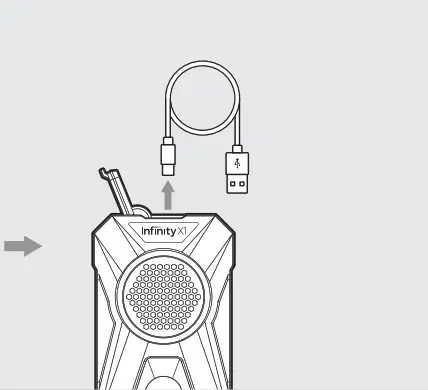 Infinity X1 700LM Work Lights with Speakers - overview 3