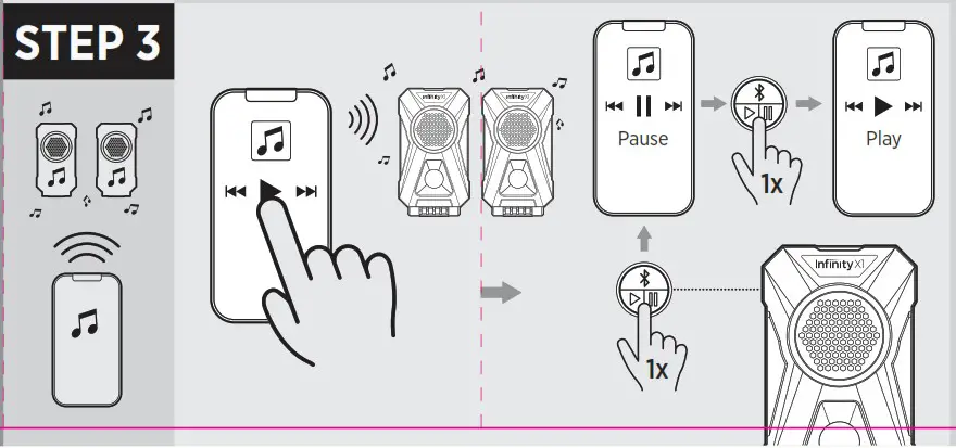 Infinity X1 700LM Work Lights with Speakers - overview 7