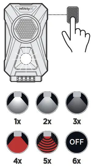 Infinity X1 700LM Work Lights with Speakers - overview