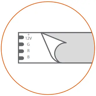 NEXXT SOLUTIONS Smart WiFi LED Light Strip Starter Kit - adhesive tape