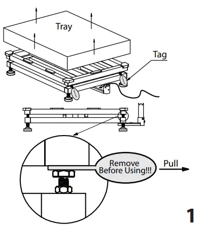 GLOBAL INDUSTRIAL 412663 TEP Bench Scale LCD Display-fig1