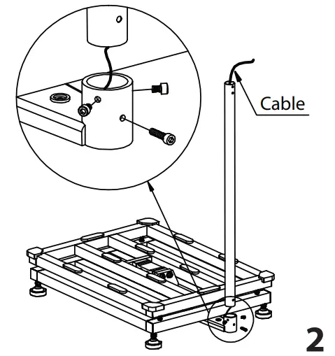 GLOBAL INDUSTRIAL 412663 TEP Bench Scale LCD Display-fig2