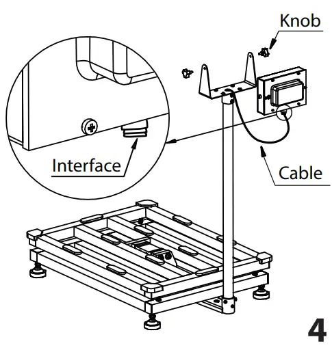 GLOBAL INDUSTRIAL 412663 TEP Bench Scale LCD Display-fig4
