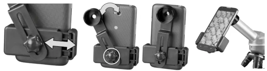 BRESSER 8855600 Junior Student Microscope - Smartphone holder