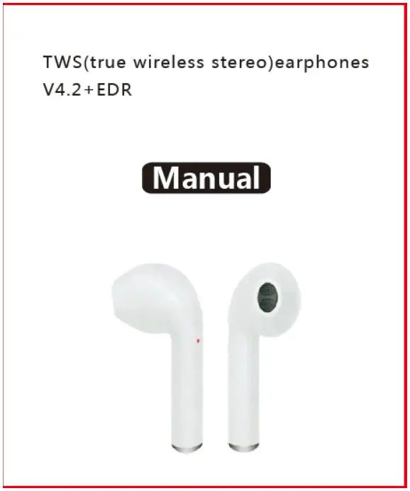 Twin True Wireless Headphone I7 Manual