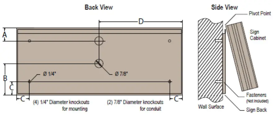 signify AMS Series Architectural Message Sign - FIGURE 9