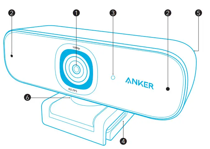 ANKER A3361 PowerConf C300 Full HD Webcam - At a Glance