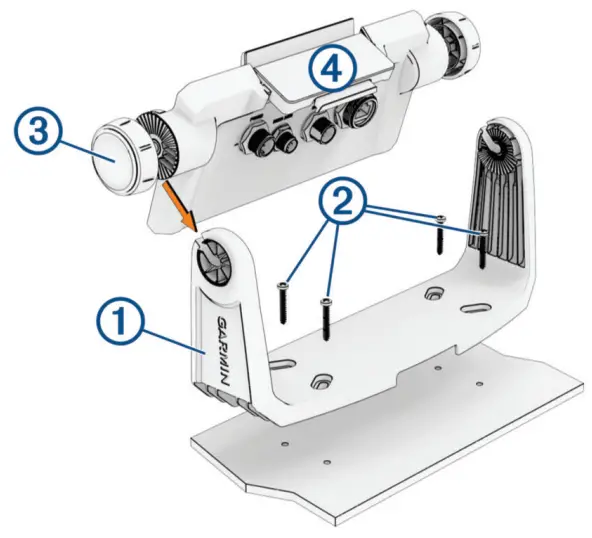 GARMIN ECHOMAP UHD2 6 Inch Chartplotters - bracket as a template