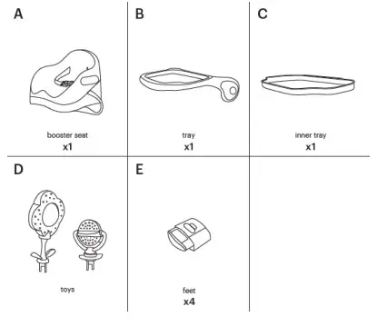 baybee PISTACHIO BS101 Chair Mounted Seat (1)