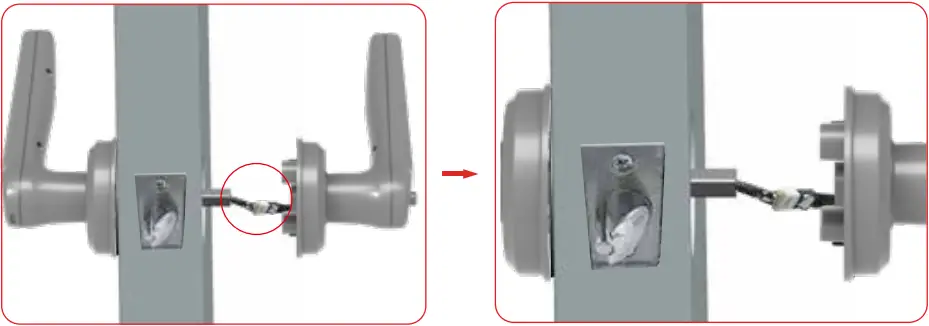 GeekSmart L-B202 - Installing interior handle