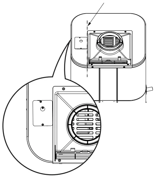 Installing duct adaptor (Inlet)