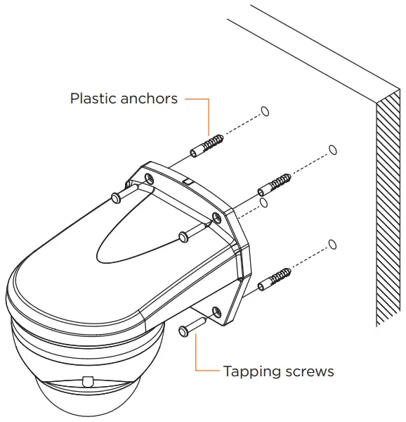 DIGITAL WATCHDOG DWC-P220WMW Wall Mount Bracket for White Analog PTZ Cameras - Fig 1