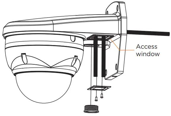 DIGITAL WATCHDOG DWC-P220WMW Wall Mount Bracket for White Analog PTZ Cameras - Fig 3