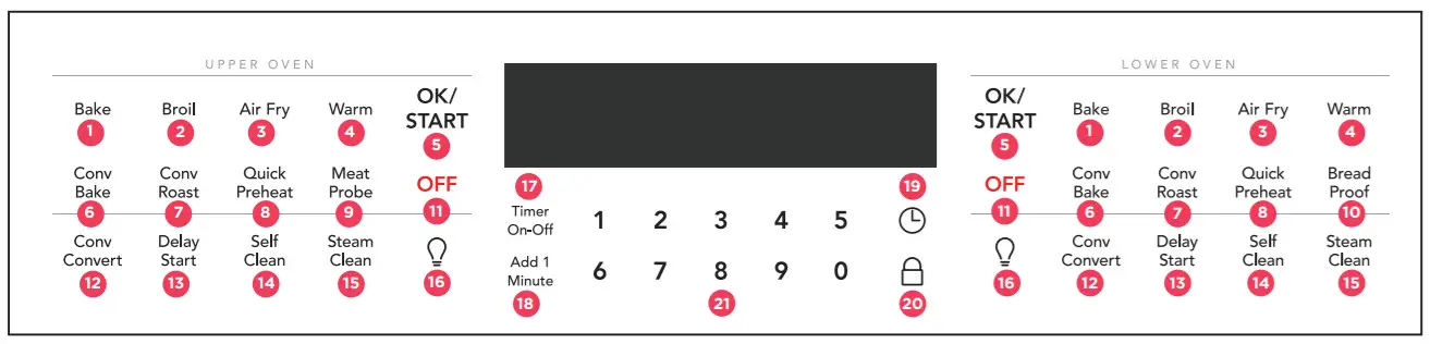 FRIGIDAIRE FGEW2765PF 27-Inch Single Electric Wall-cooking modes