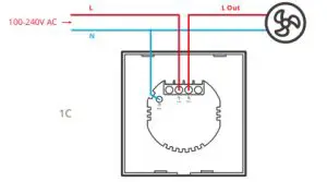 Sonoff TX-EU Smart Wall Touch Light-Appliance wiring