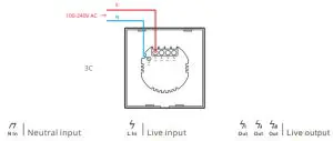 Sonoff TX-EU Smart Wall Touch Light-Wiring instruction