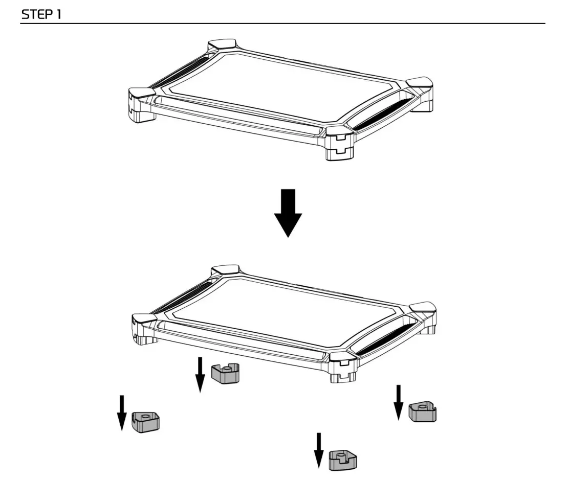 audizio AMR10 Adjustable Monitor Laptop Laser - assembly