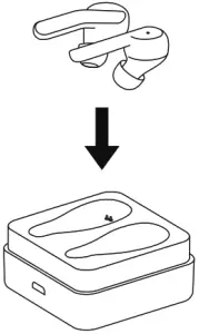 ROLLINGSQUARE HYPHEN Waterproof Noise Isolating TWS Wireless Earbuds - Charging