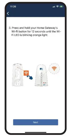 HKBN Mesh Wi-Fi Mesh Satellite Pairing- Wi-Fi button