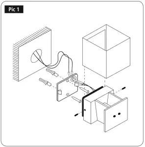 hama 00176606 WLAN WiFi Wall Light -Pic 1