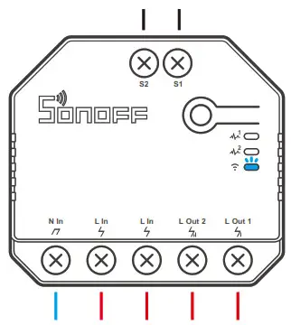 SONOFF DUALR3 Dual Relay Two Way Power Metering Smart -Power