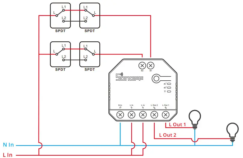 SONOFF DUALR3 Dual Relay Two Way Power Metering Smart -two-way control