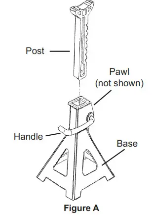 PITTSBURGH AUTOMOTIVE 91760 3 Ton Aluminum Racing Jack- Figure A