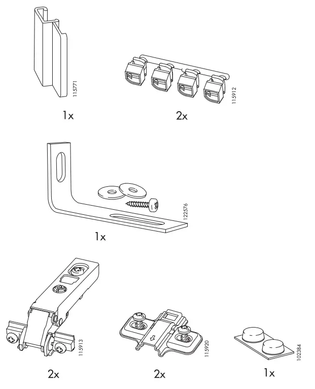 IKEA 302 797 55 Morliden Glass Door - fig 2