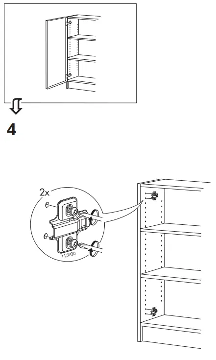 IKEA 302 797 55 Morliden Glass Door - pats 4a