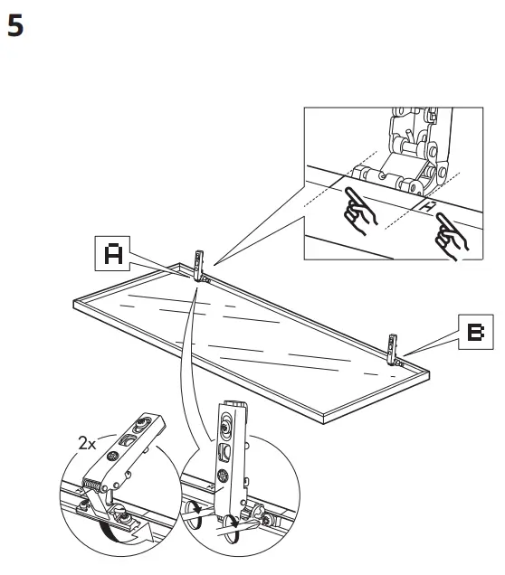 IKEA 302 797 55 Morliden Glass Door - pats 5b