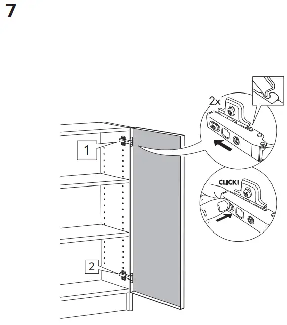 IKEA 302 797 55 Morliden Glass Door - pats 7