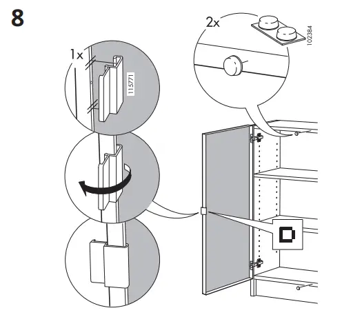 IKEA 302 797 55 Morliden Glass Door - pats 8F