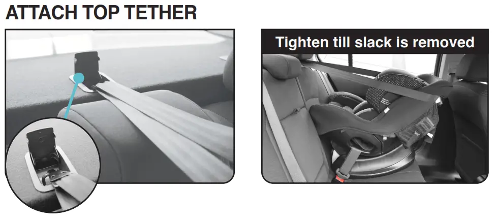 mother s Choice Harmony Convertible Car Seat - SEATBELT 2