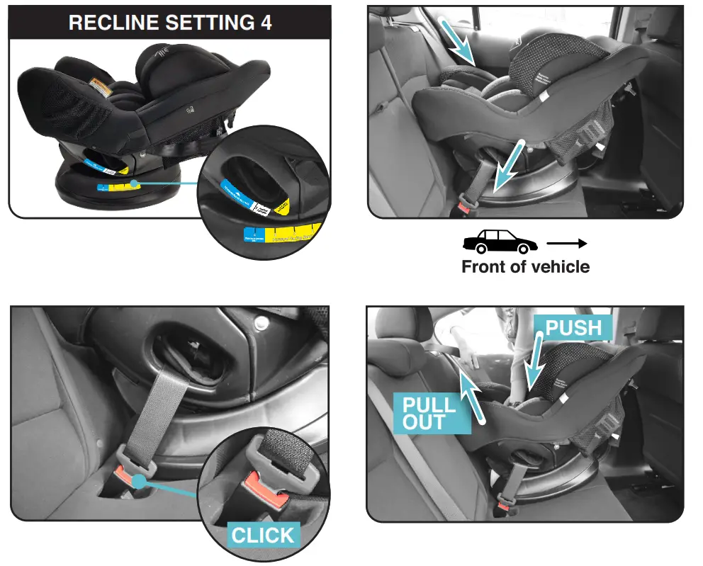 mother s Choice Harmony Convertible Car Seat - SEATBELT