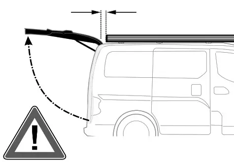 FIAMMA 98655Z033 Kit VW T6 Kepler- Before tightening