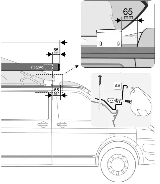 FIAMMA 98655Z033 Kit VW T6 Kepler-pop-up roof 3