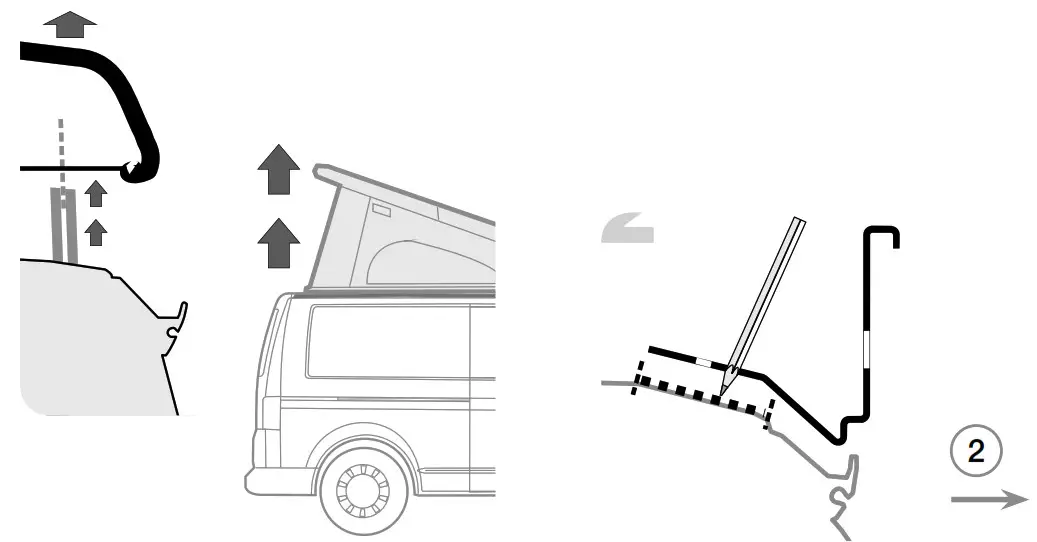 FIAMMA 98655Z033 Kit VW T6 Kepler- pop-up roof
