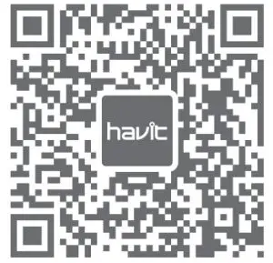 havit M9014 Full Touch Screen Fitness Watch - qr code