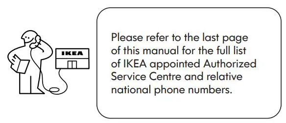 IKEA 903.923.34 FULLSTÄNDIG Wall Mounted Extractor Hood Instruction Manual - Contact customer care