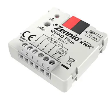 Zennio ZNIO-QUADP QUAD Plus Analogue Digital Input Module