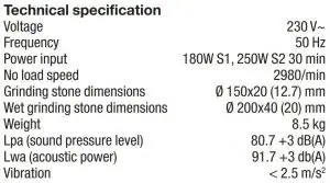 FIG 5 Technical specification