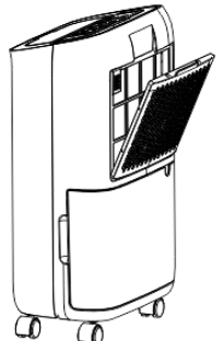 electriQ CD12PW Compressor Dehumidifier with Digital Humidistat - HEPA