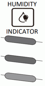 electriQ CD12PW Compressor Dehumidifier with Digital Humidistat - HUMIDITY INDICATOR Button
